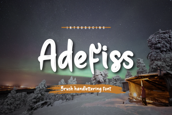 Adefiss: A Brush Handwritten Font for Digital Branding