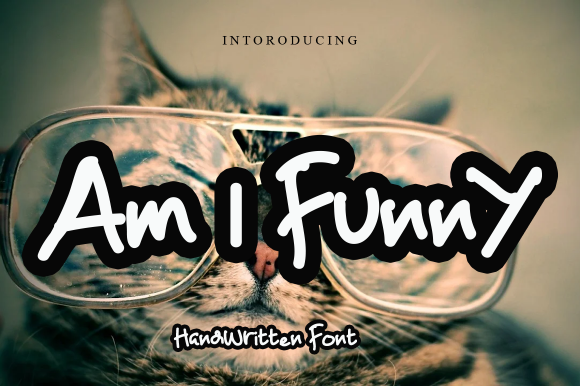 Am I Funny Script Handwritten Font for Crafters & Sellers