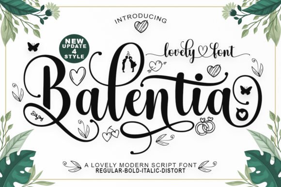 Balentia: A Romantic Script Handwritten Font for Elegant Branding