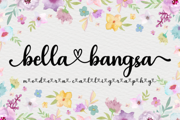 Bella Bangsa Script Handwritten Font for Elegant Design