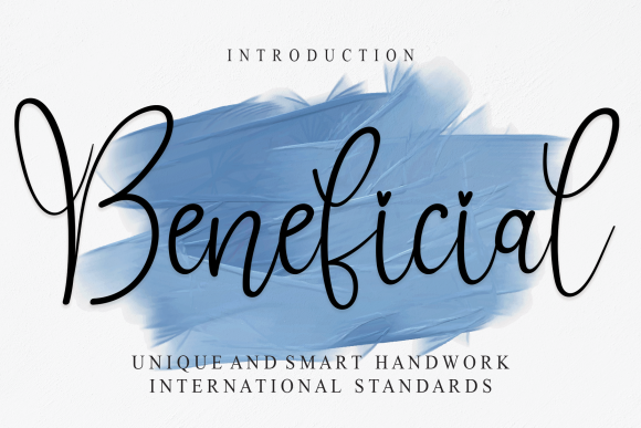 Beneficial Script Handwritten Font for Elegant Branding