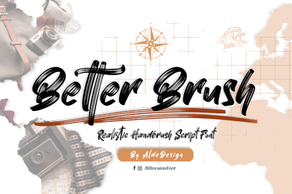 Better Brush: A Bold Script Handwritten Font for Digital Design