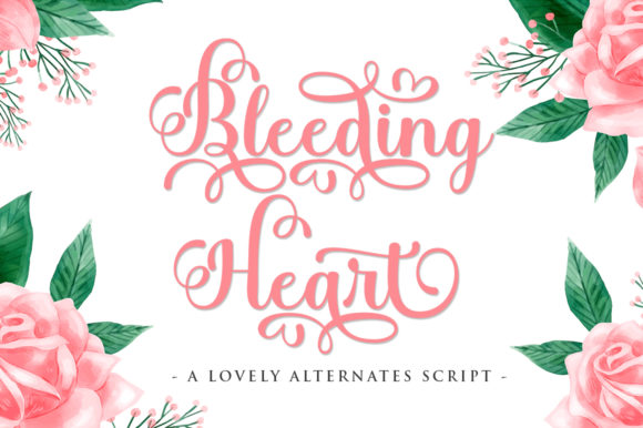 Bleeding Heart Font for Elegant Brand Identity Design