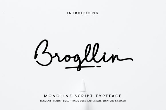 Brogllin: A Delicate Script Handwritten Font for Campaign Clarity