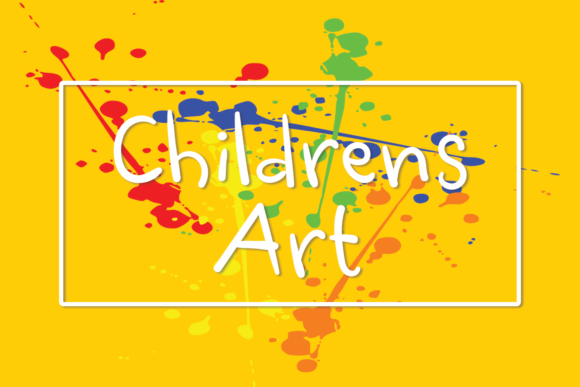 Childrens Art Font for Chalkboard Quotes and Teaching Materials