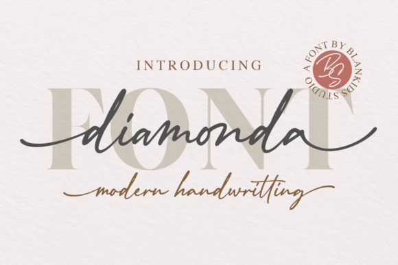 Diamonda: A Simple & Cute Handwritten Font for Digital Branding