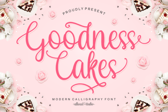 Goodness Cakes Font for Elegant Handmade Brands