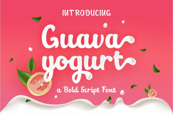 Guava Yogurt Font for Joyful, Romantic Brand Campaigns