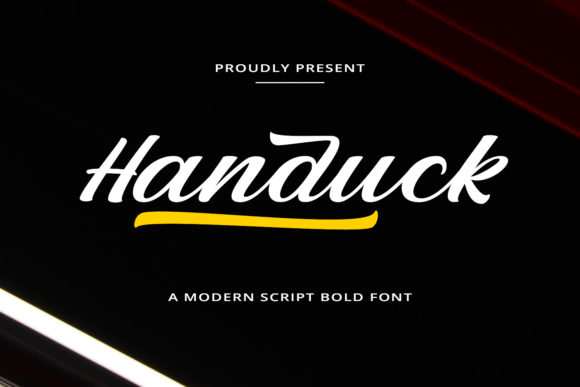 Handuck: A Bold Script Handwritten Font for Brand Confidence