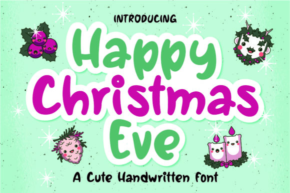 Happy Christmas Eve Font for Playful Branding Projects