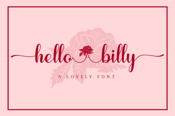 Hello Billy: A Script Handwritten Font for Digital Branding