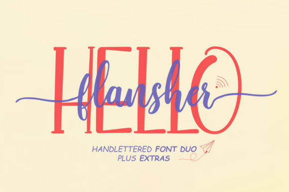 Hello Flansher: A Playful Script Handwritten Font for Digital Branding