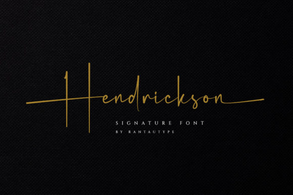 Hendrickson: A Script Handwritten Font for Thoughtful Editorial Design