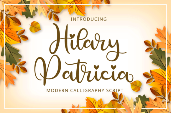 Hilary Patricia Script Handwritten Font for Makers