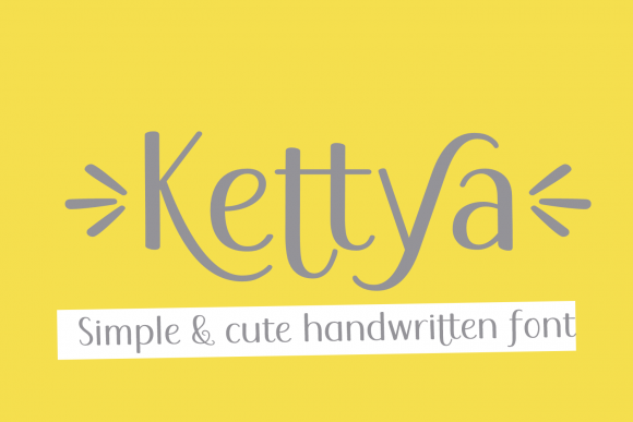 Kettya Script Handwritten Font for Makers