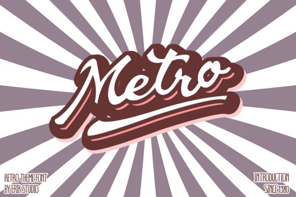 Metro: A Vintage Script Handwritten Font for Brand Personality