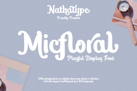 Micfloral Script Handwritten Font for Digital Design