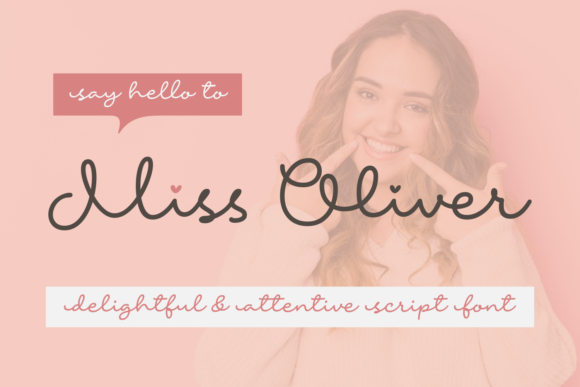 Miss Oliver Script Handwritten Font for Elegant Craft Projects
