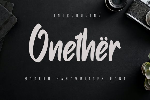 Onether Font: Elegant Script Handwritten Fonts for Small Business Branding