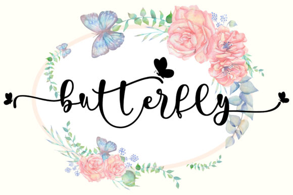 Pretty Butterfly Font for Elegant Branding & Social Campaigns