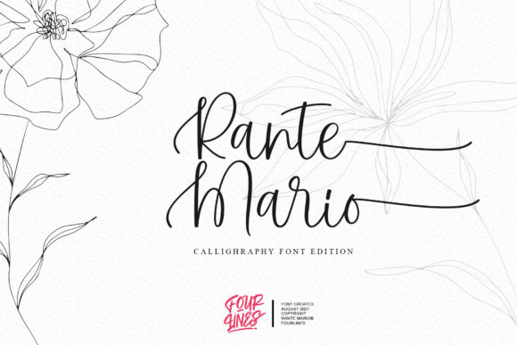 Rante Mario Handwritten Font for Makers