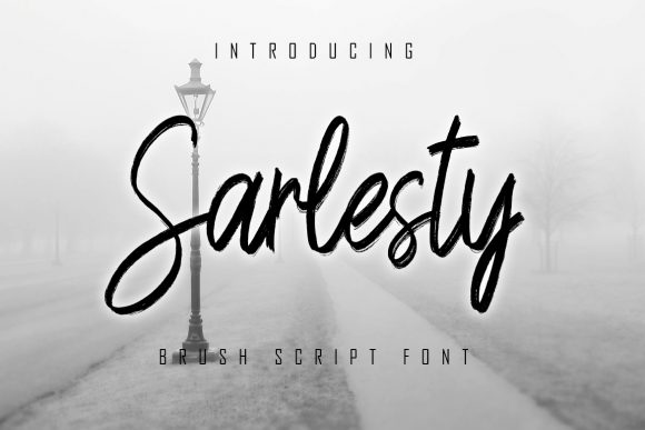 Sarlesty: A Brushed Script Handwritten Font for Digital Branding