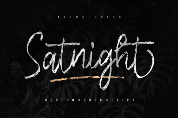 Satnight Font: A Modern Script Handwritten Typeface for Real Branding