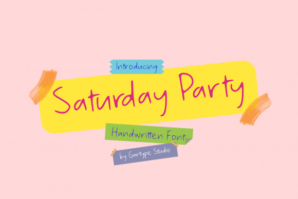 Saturday Party: A Script Handwritten Font for Real Branding Projects