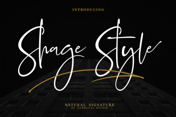 Shage Style Font: Elegant Script Handwritten Fonts for Crafters
