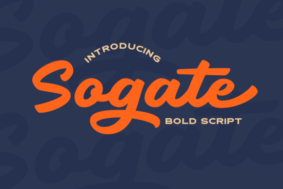 Sogate: A Bold Handwritten Font for Small Business Branding