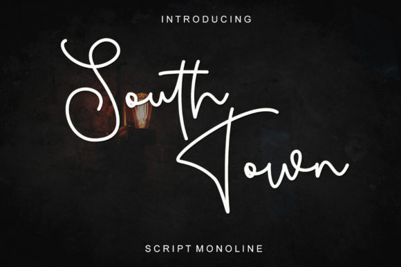 South Town Handwritten Font for Editorial Design
