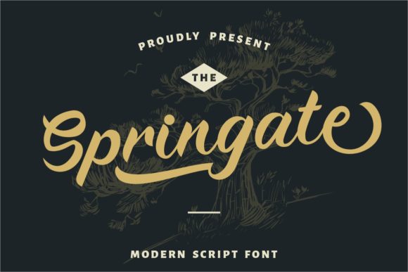 Springate: A Timeless Script Handwritten Font for Elegant Editorial Design