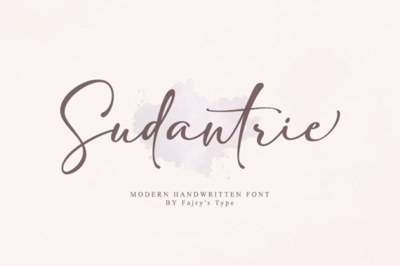 Sudantrie Handwritten Font for Crafters & Sellers