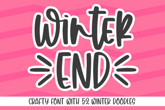 Winter End Font: A Joyful Script Handwritten Typeface for Small Businesses